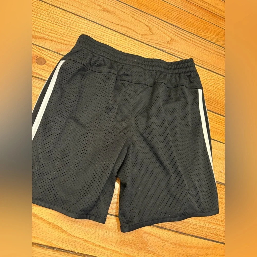 Adidas Black Girls XL size 16 Athletic Mesh Soccer Shorts